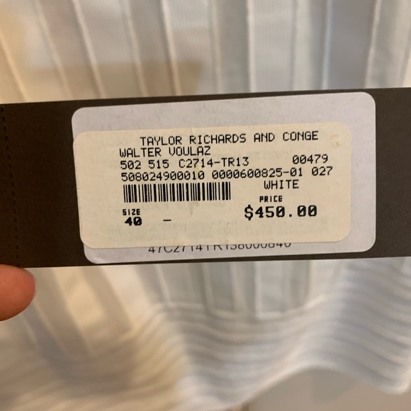 Walter Voulaz white top NWT - Picture 4 of 4